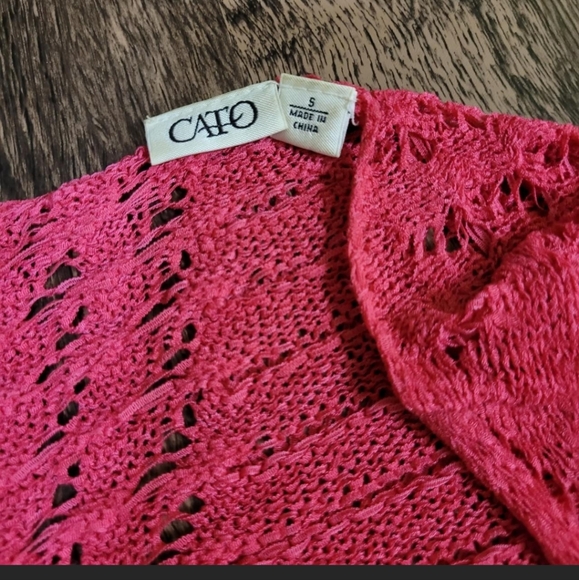 Cato Pink Lightweight Shrug (Small) - Picture 3 of 4